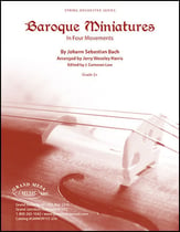 Baroque Miniatures Orchestra sheet music cover